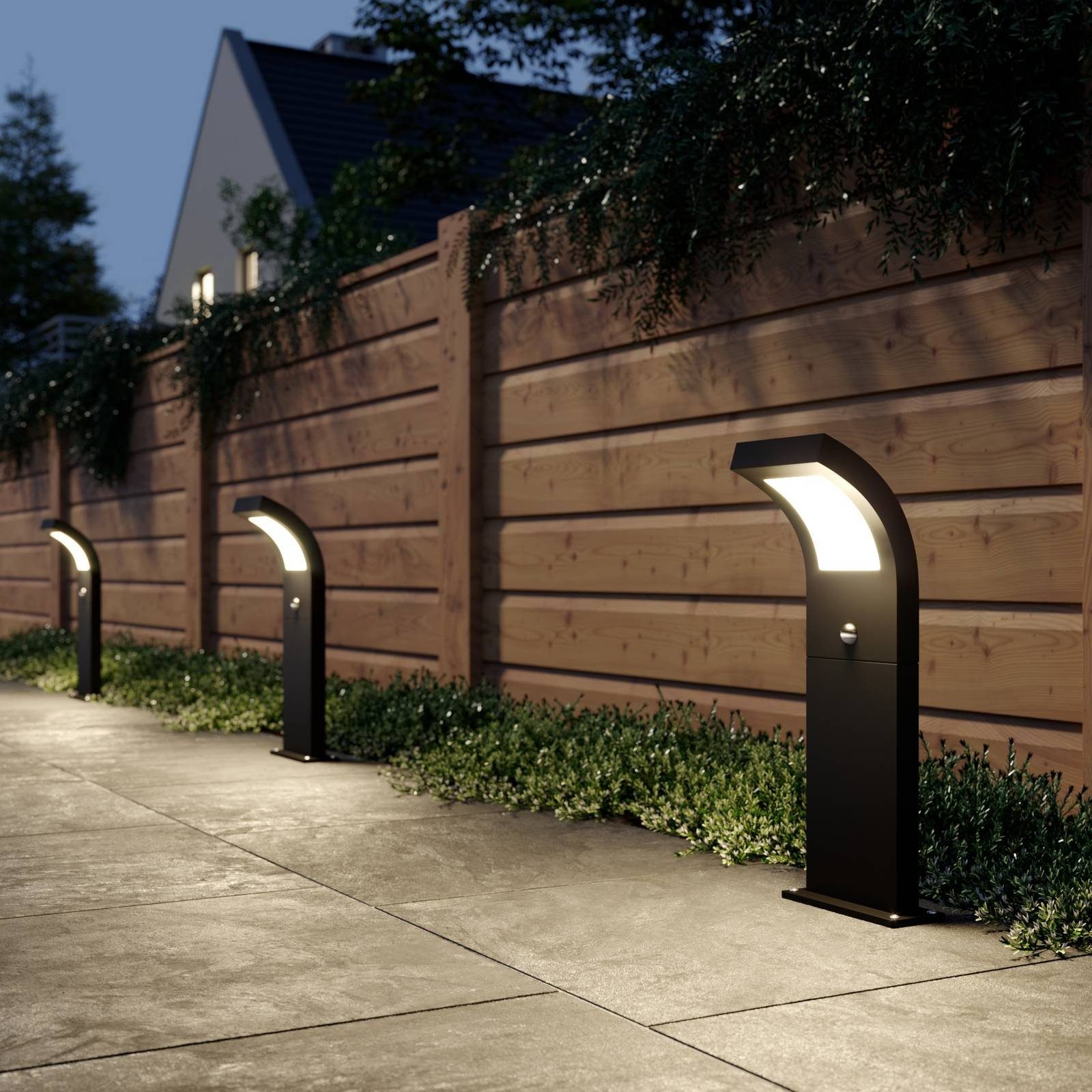 Arcchio Außen-Stehlampe Advik, 1 x 13,5 W LED, warmweiß