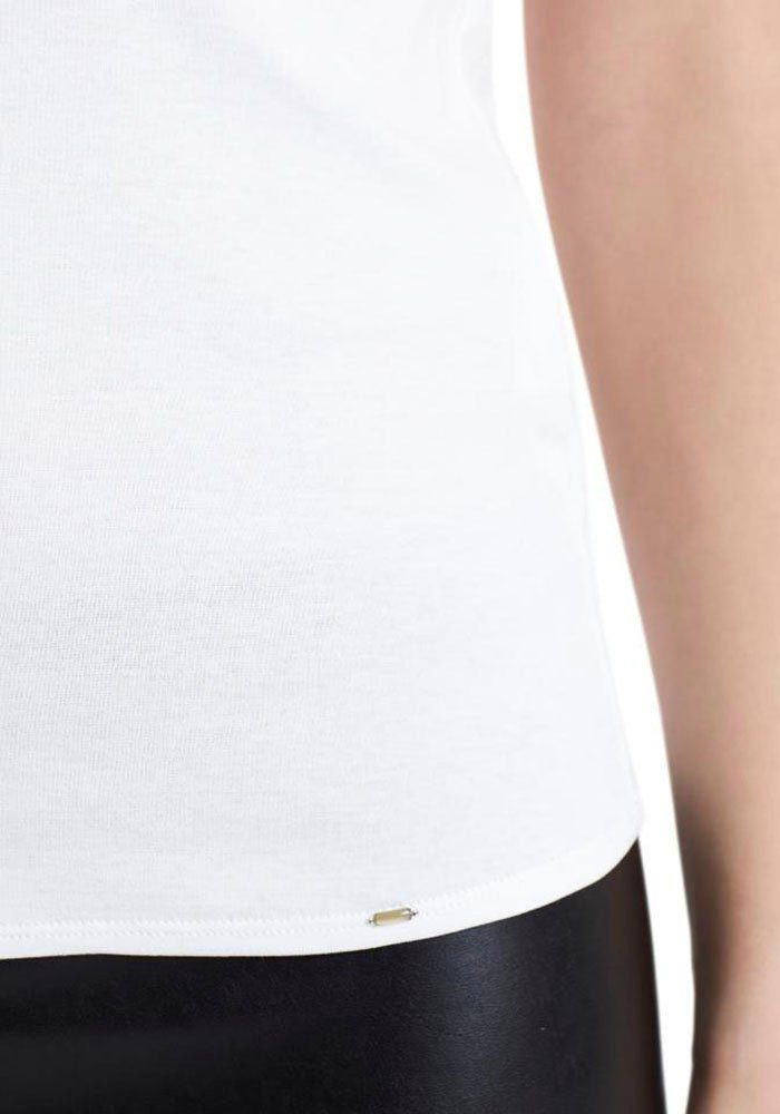 Marc Cain T-Shirt "Collection Essential" Premium Damenmode Basic-Shirt mit weitem Ausschnitt – Bild 4 von 5