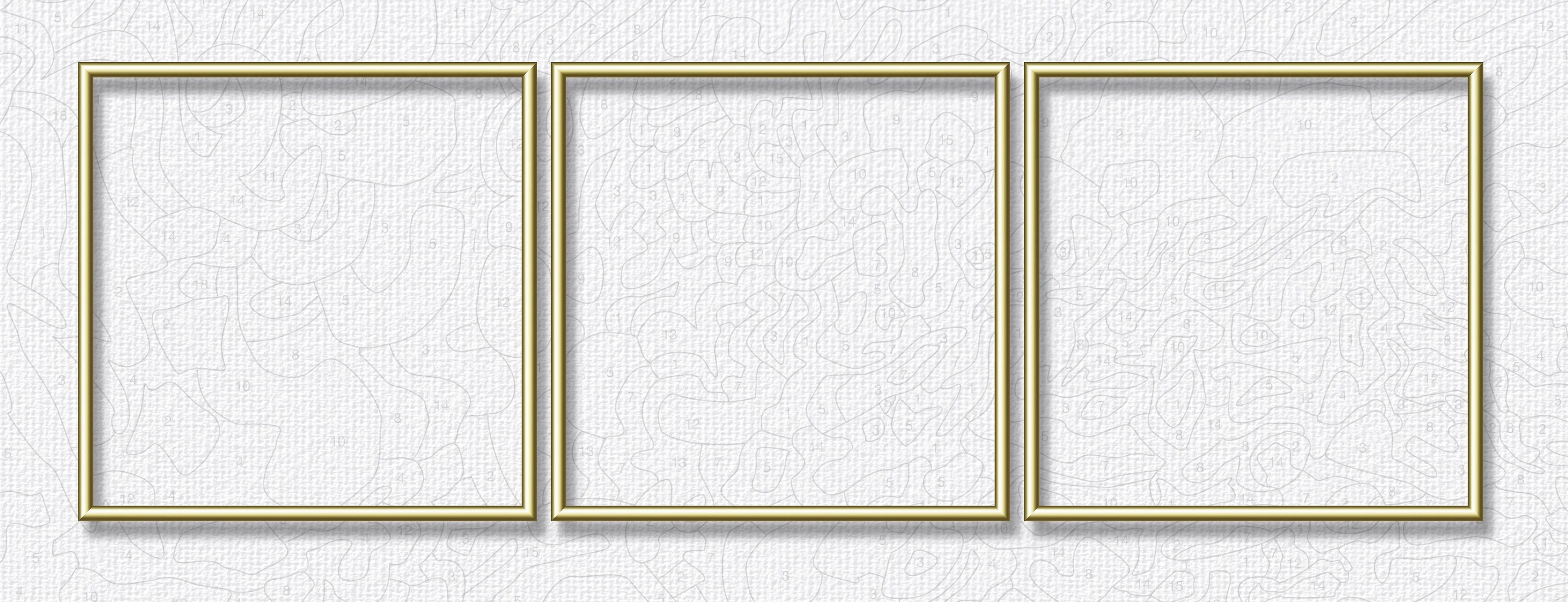 Schipper Bilderrahmen Malen nach Zahlen, Triptychon 120x40cm, (Set), Made in Germany