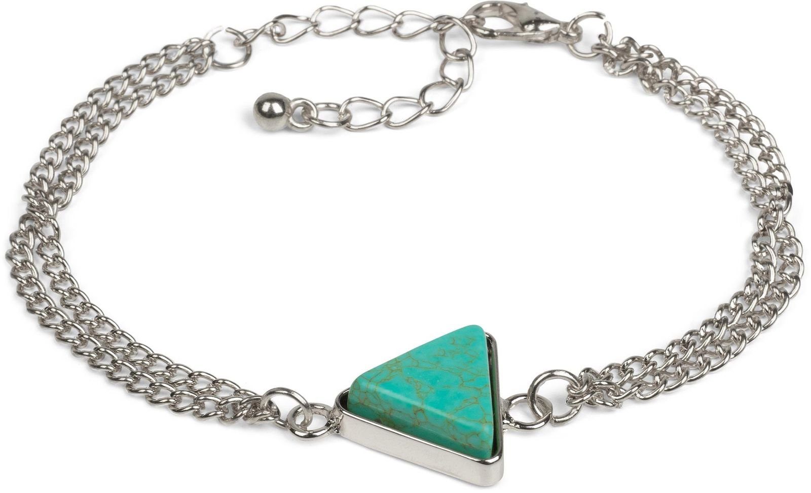 styleBREAKER Armkette Armkette mit türkisem Naturstein (1-tlg). € 16,95