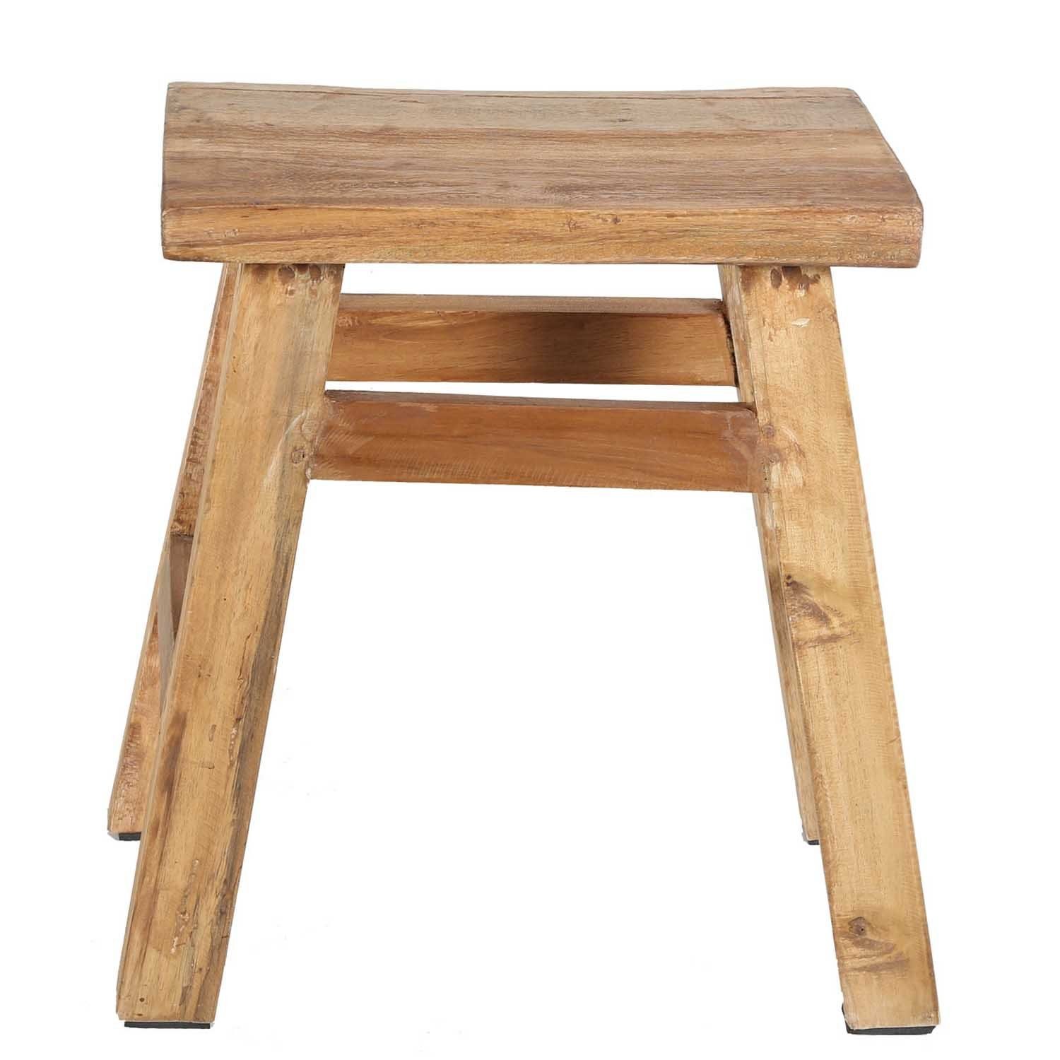 Casa Moro Fußhocker Holzhocker Rocco Vintage Sitzhocker Blumenhocker Holz m günstig online kaufen