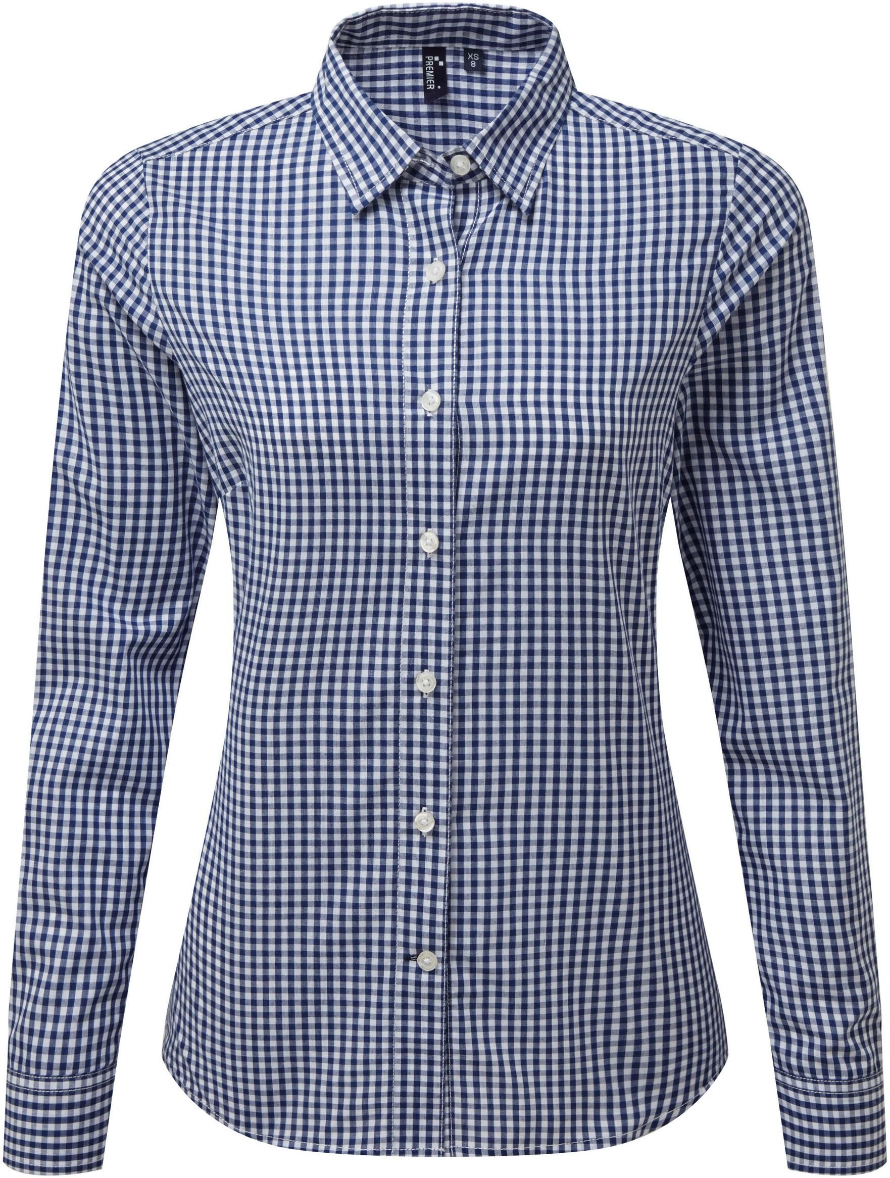 Premier Workwear Outdoorhemd Bluse mit großen Vichy-Karos günstig online kaufen