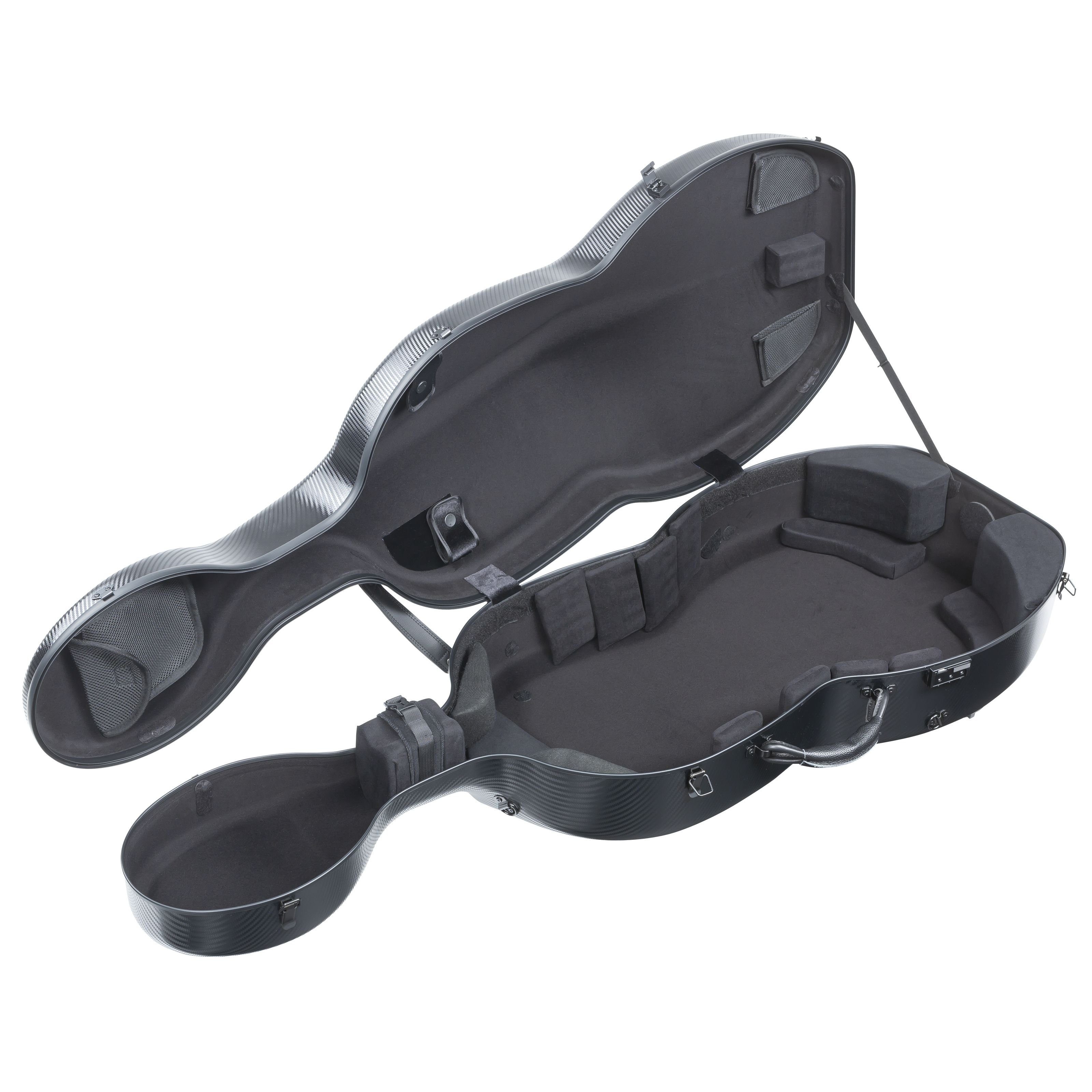 Gewa Violinen-Koffer, Celloetui Polycarbonat Schwarz - Tasche für Celli