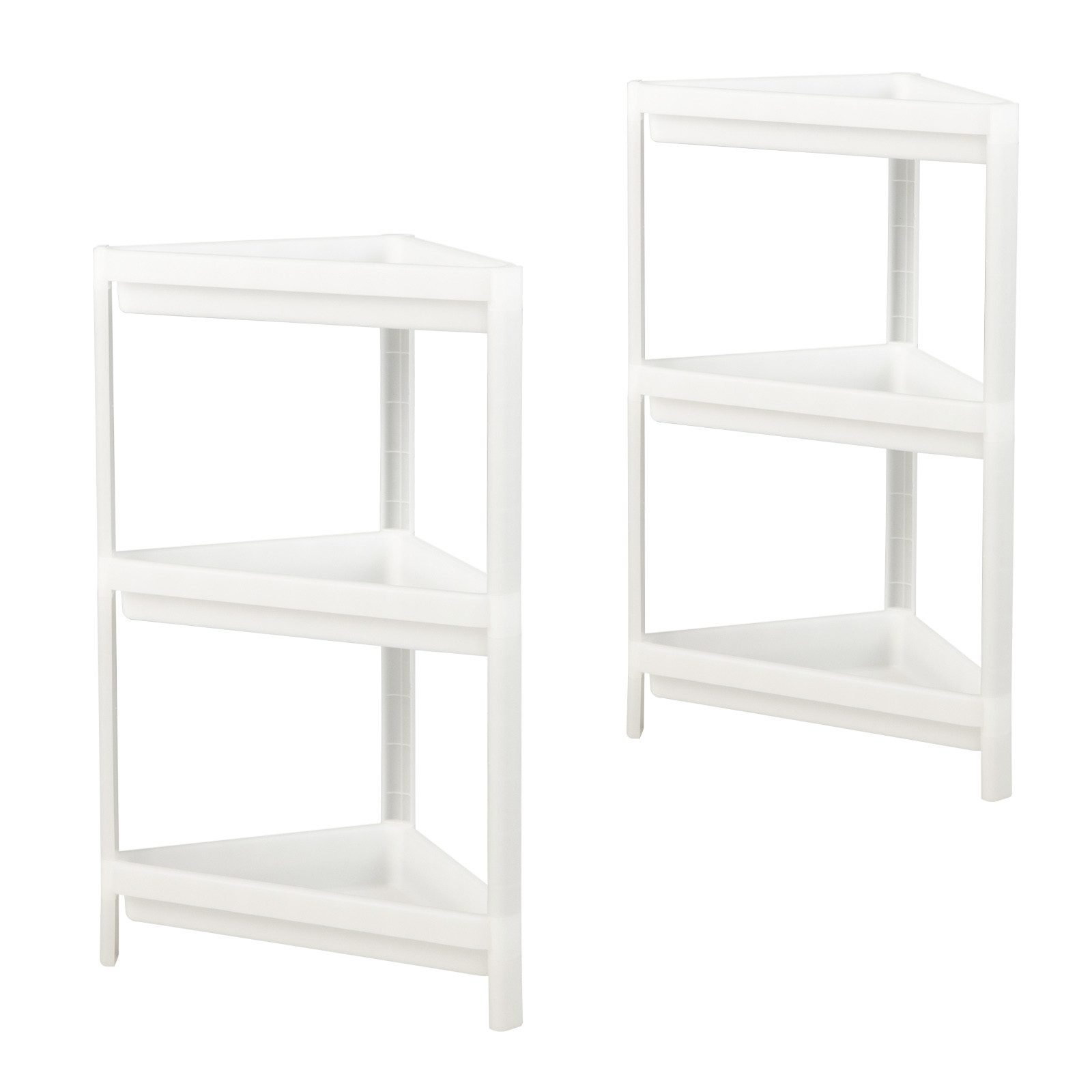 COSTWAY Standregal, Küche, 2er Set Nischenregal schmal, 36 x 23 x 99,5 cm, Stehregal, Bodenregal