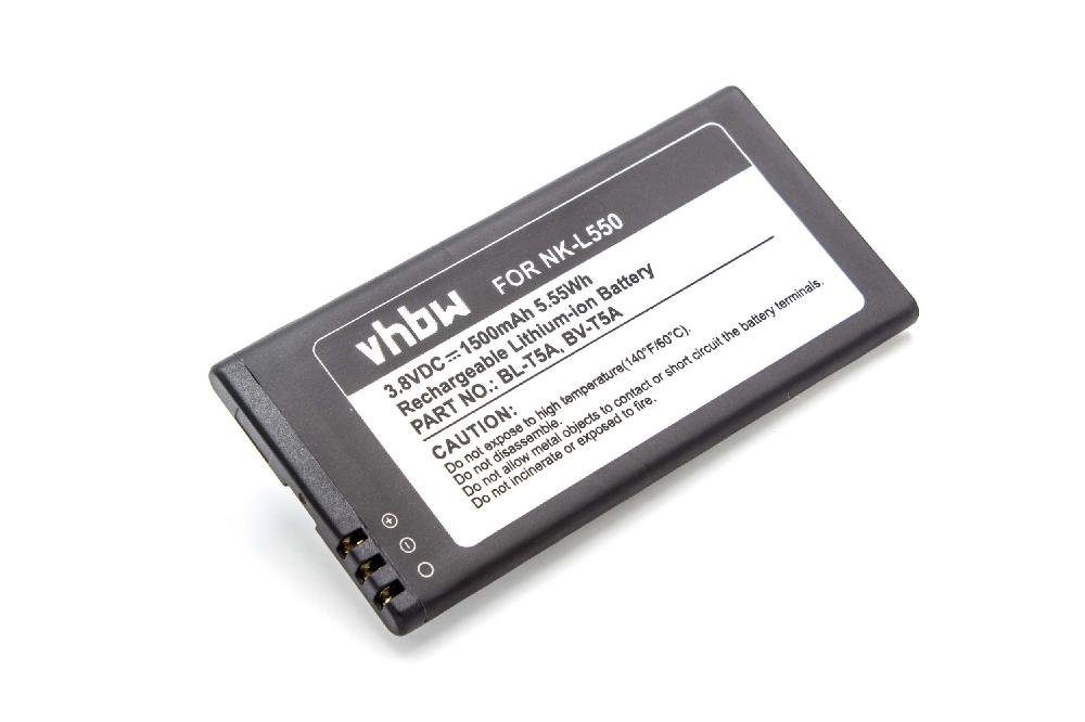 vhbw kompatibel mit Microsoft Lumia Superman, RM-1127, RM-1040 Smartphone-Akku Li-Ion 1500 mAh (3,8 V)