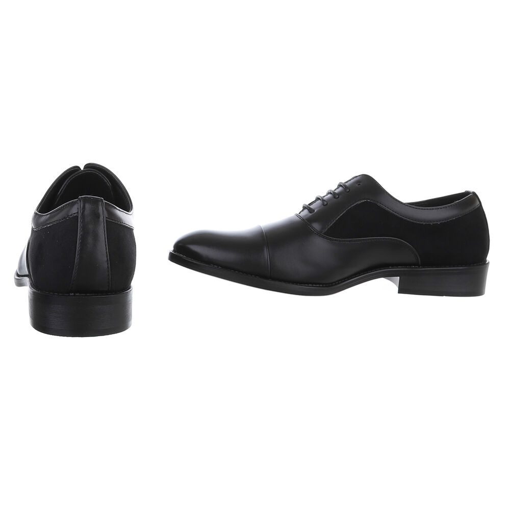 Coolwalk Eleganter Schnürschuh für Herren – Komfort und Stil Schnürschuh (89229204) Blockabsatz Business-Schuhe in Schwarz