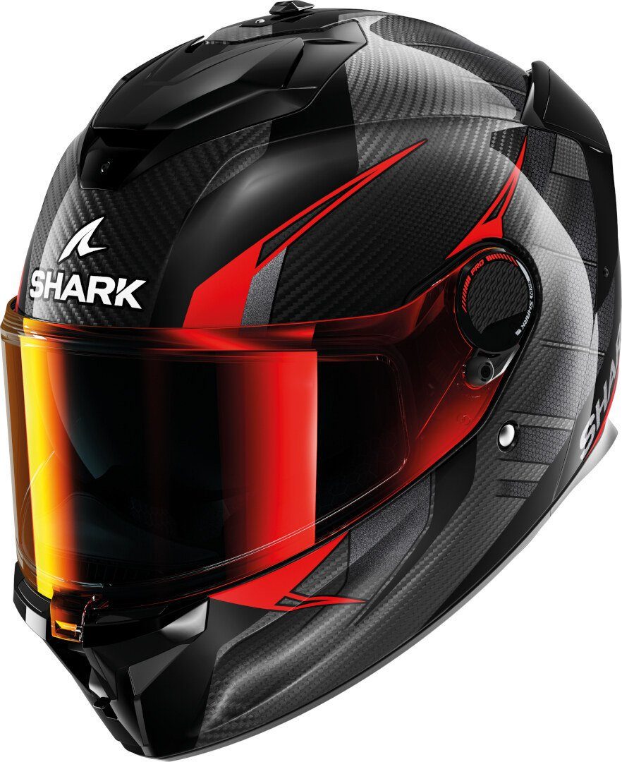 Shark Motorradhelm Spartan GT Pro Kultram Carbon Helm, vorbereitet für Kommunikationssystem,Notfallsystem-Polsterung (EQ