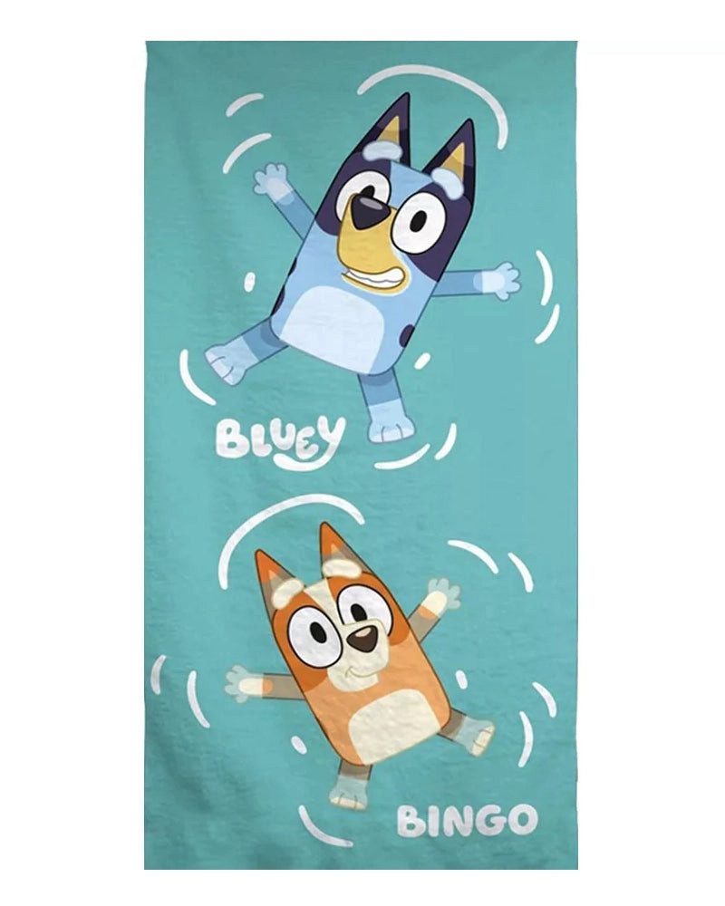 Bluey Strandtuch Hunde Comic Handtuch Badetuch Fast Dry Duschtuch XXL 70x140cm