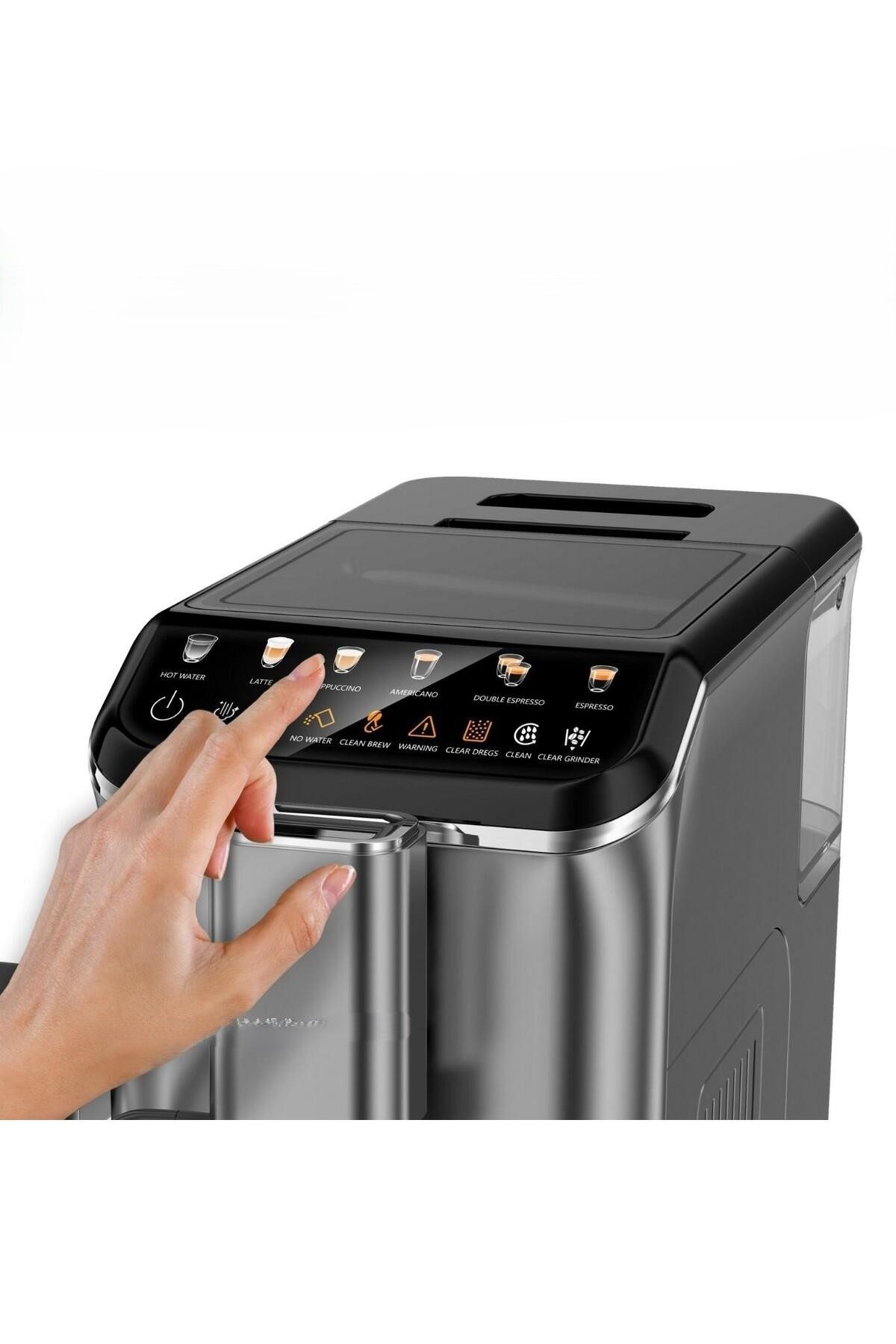 Opviq Siebträger-/Filterkaffeemaschine, 1350 W, Touch, 1,5 l Wasser, 0,75 l Milch