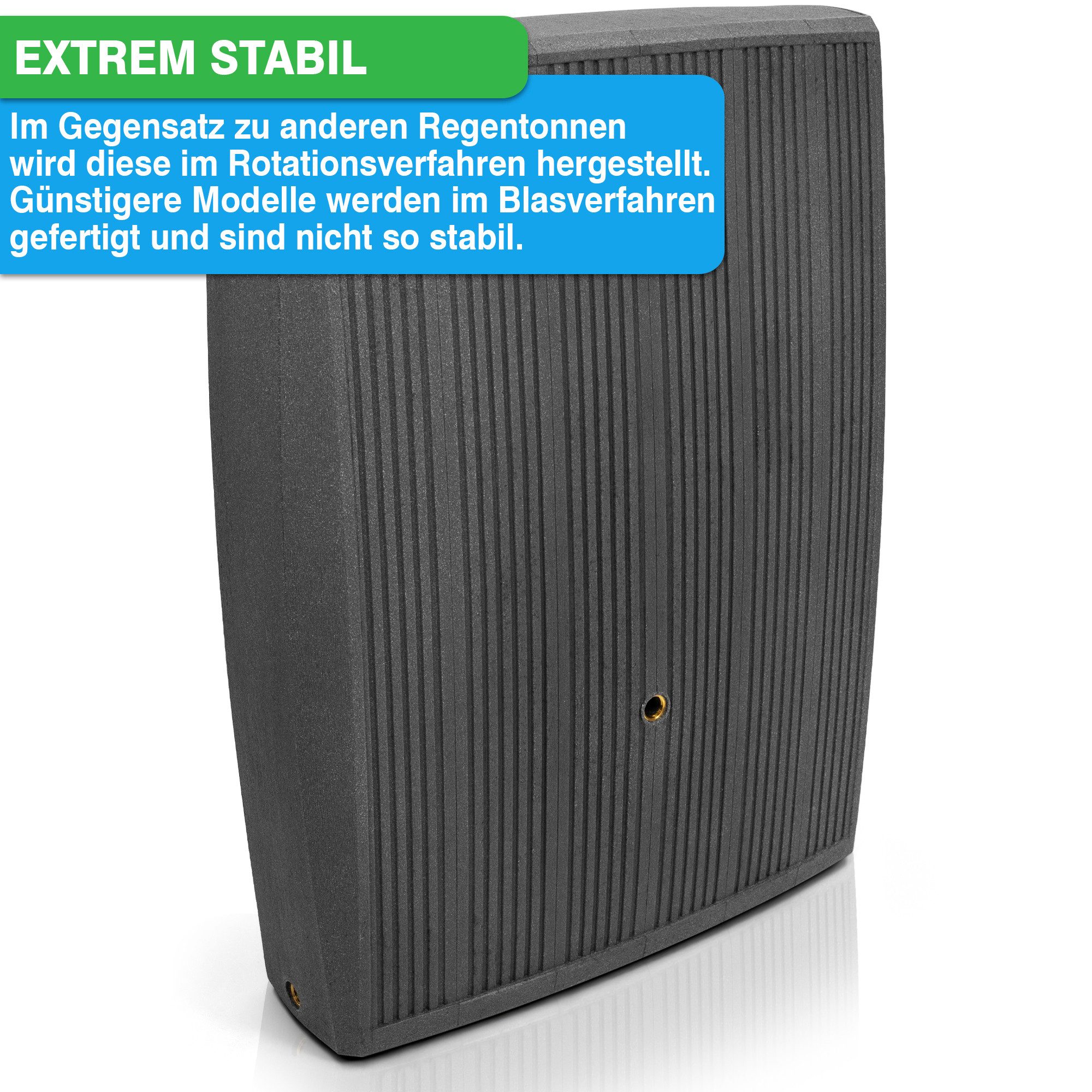 YourCasa Regentonne YourCasa Regentonne 200 Liter [DualStyle] Eckig und