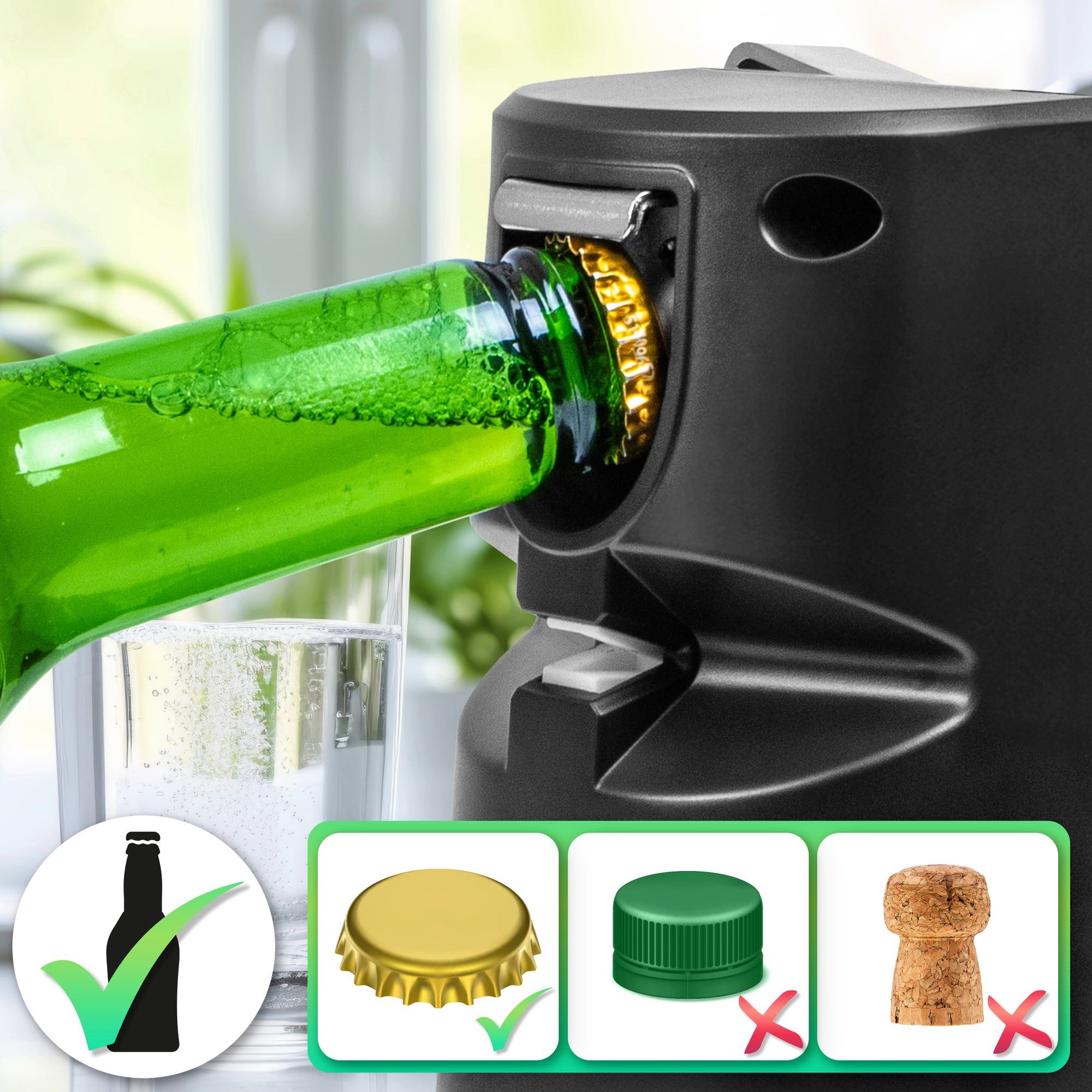 Duronic Elektrischer Dosenöffner CO60 Dosenöffner, elektrischer Büchsenöffner für 600ml Konservendosen, CO60 Dosenöffner, elektrischer Büchsenöffner für 600ml K – Bild 4 von 5