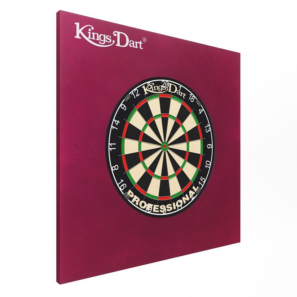 Kings Dart Dartscheibe Dart-Set, Geeignet für Steel- und Softdarts Professional HD (Zahlenring Kunststoff)