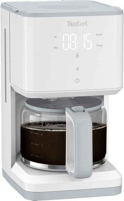 Tefal Filterkaffeemaschine CM6931 Sense, 1,25l Kaffeekanne, Digital-Anzeige, Glaskanne mit Deckel, Kapazität für 10 - 15 Tassen