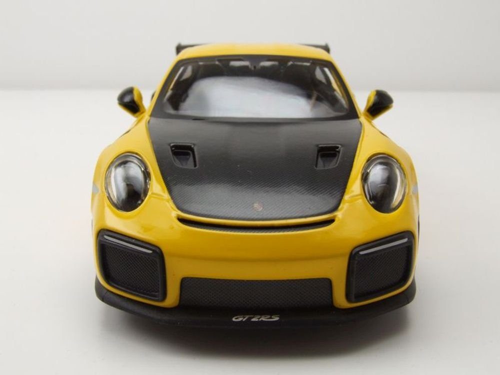 Maisto® Modellauto Porsche 911 GT2 RS gelb schwarz, Maßstab 1:24