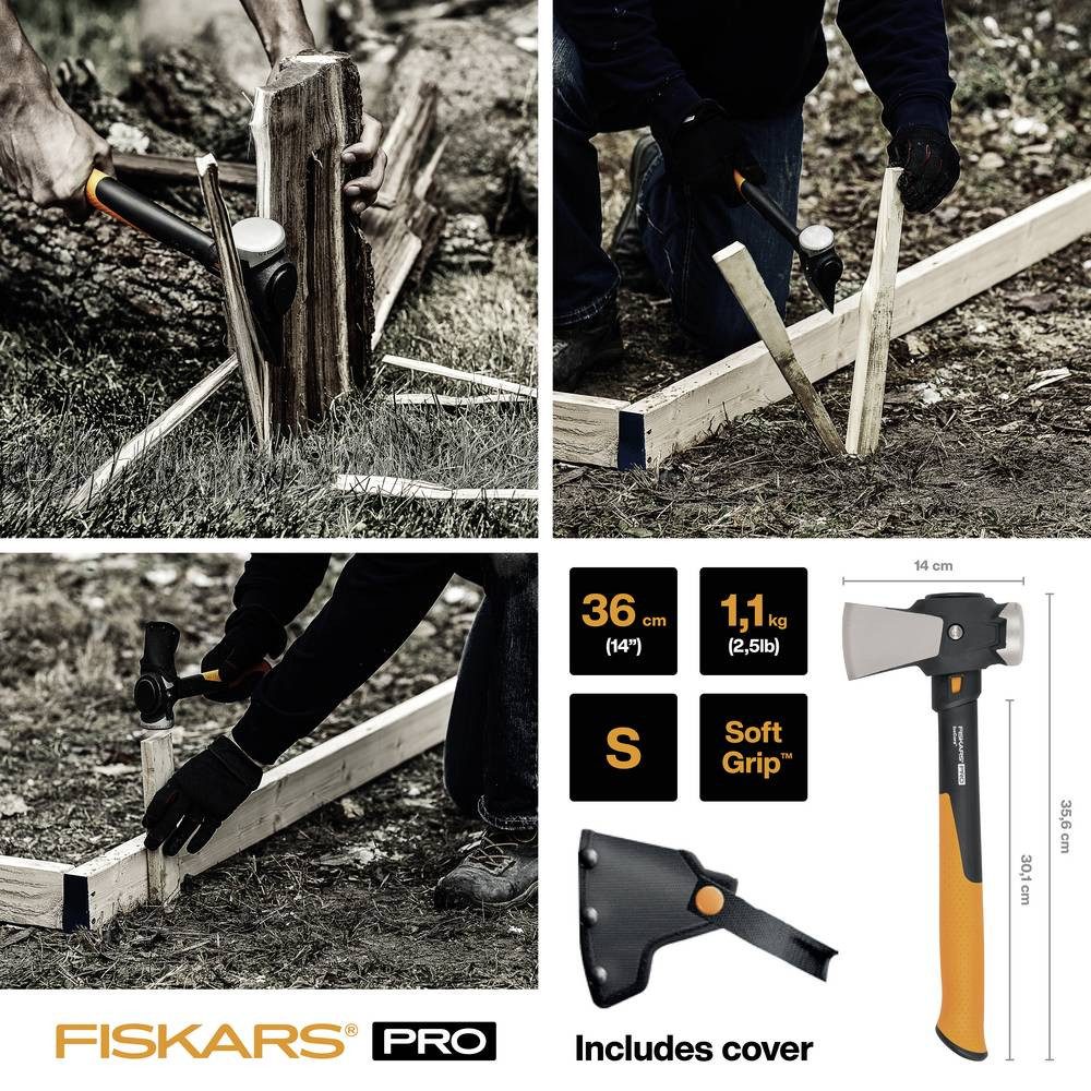 Fiskars Axt 1062936 Bauaxt 360 mm 1100 g