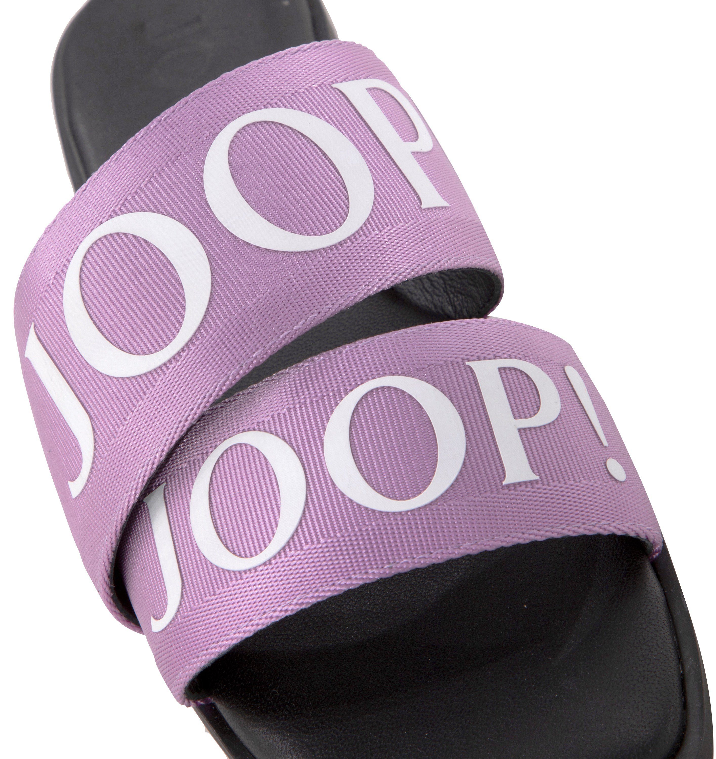 flieder mit NASTRO Logoschriftzug Joop! auffälligem Pantolette
