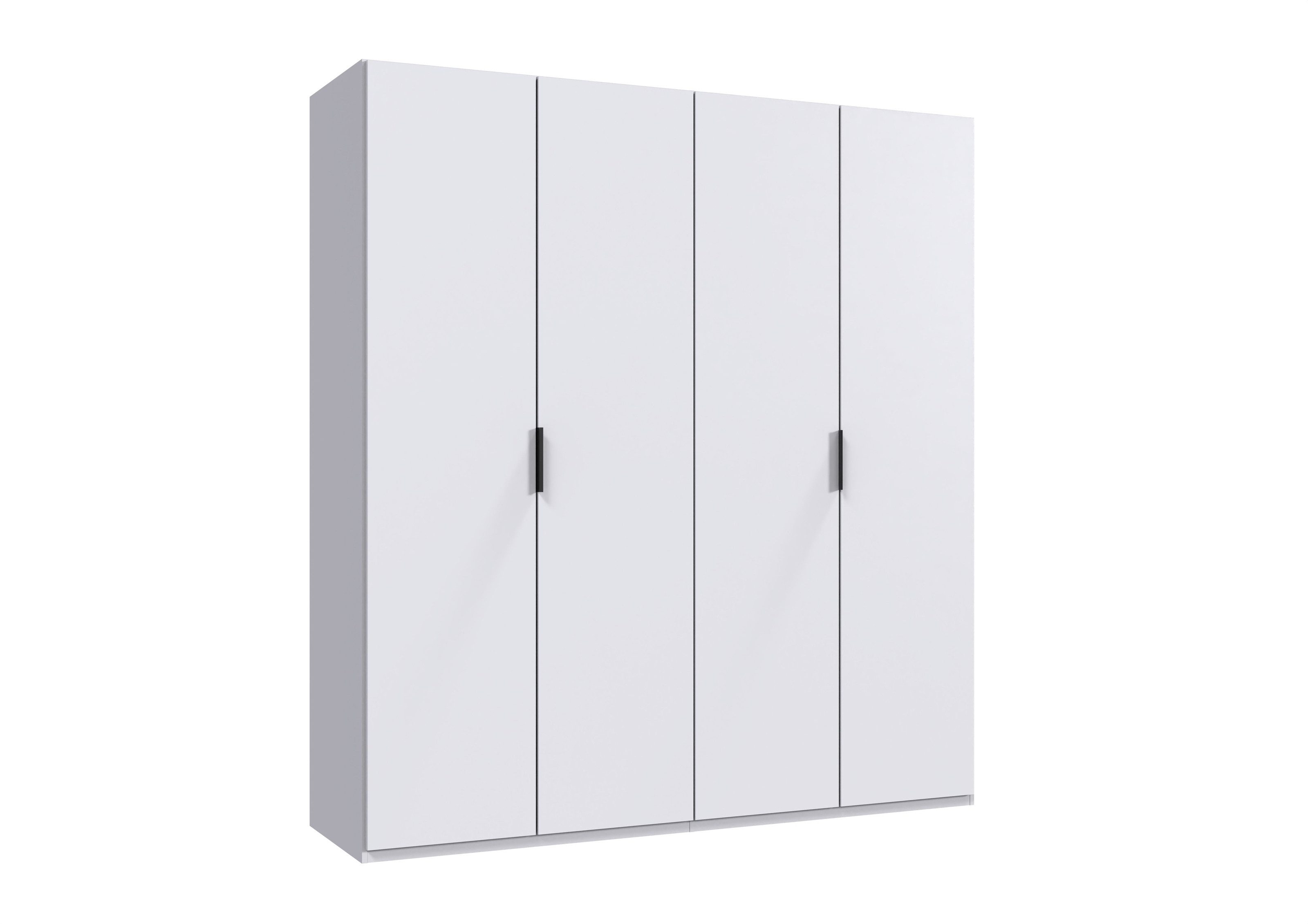 freiraum Falttürenschrank OXFORD in WEISS - 200x216x58cm (BxHxT)