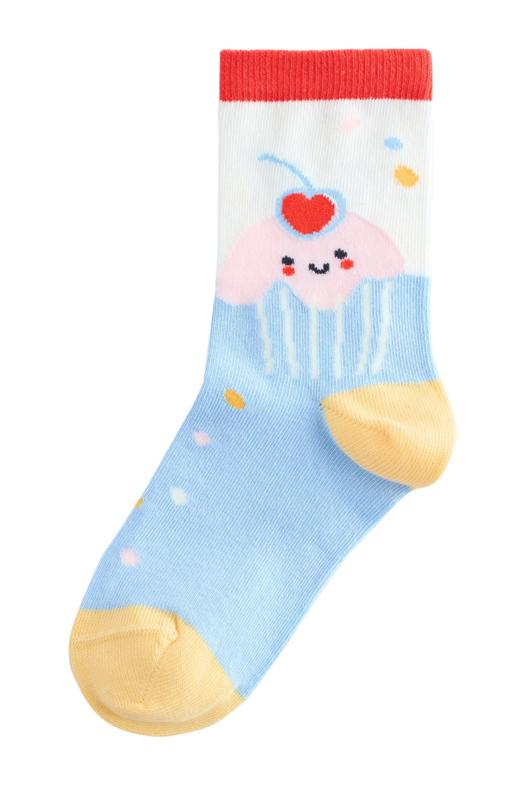 Next Kurzsocken Bakery Socken mit hohem Baumwollanteil, 5er-Pack (5-Paar) – Bild 3 von 5