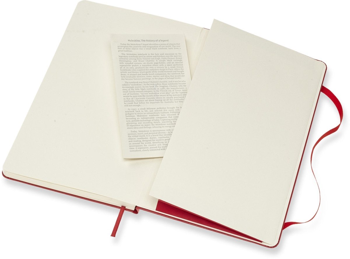 Notizbuch Notizbuch Large A5 Punktraster Hardcover 120 Blatt scharlachrot