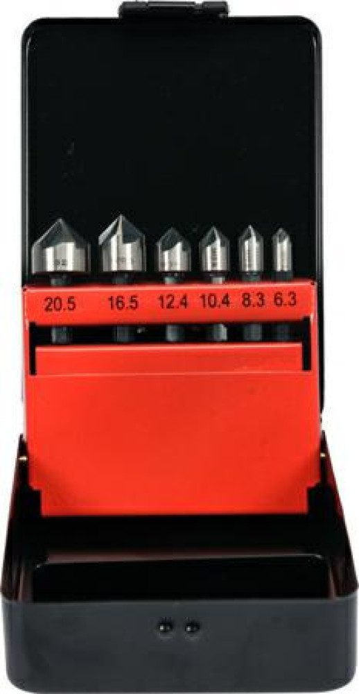 Yato Bohr- und Fräseinrichtung Senker YATO HSS 6-teilig 6,3-20,5 mm HEX Modell 44729