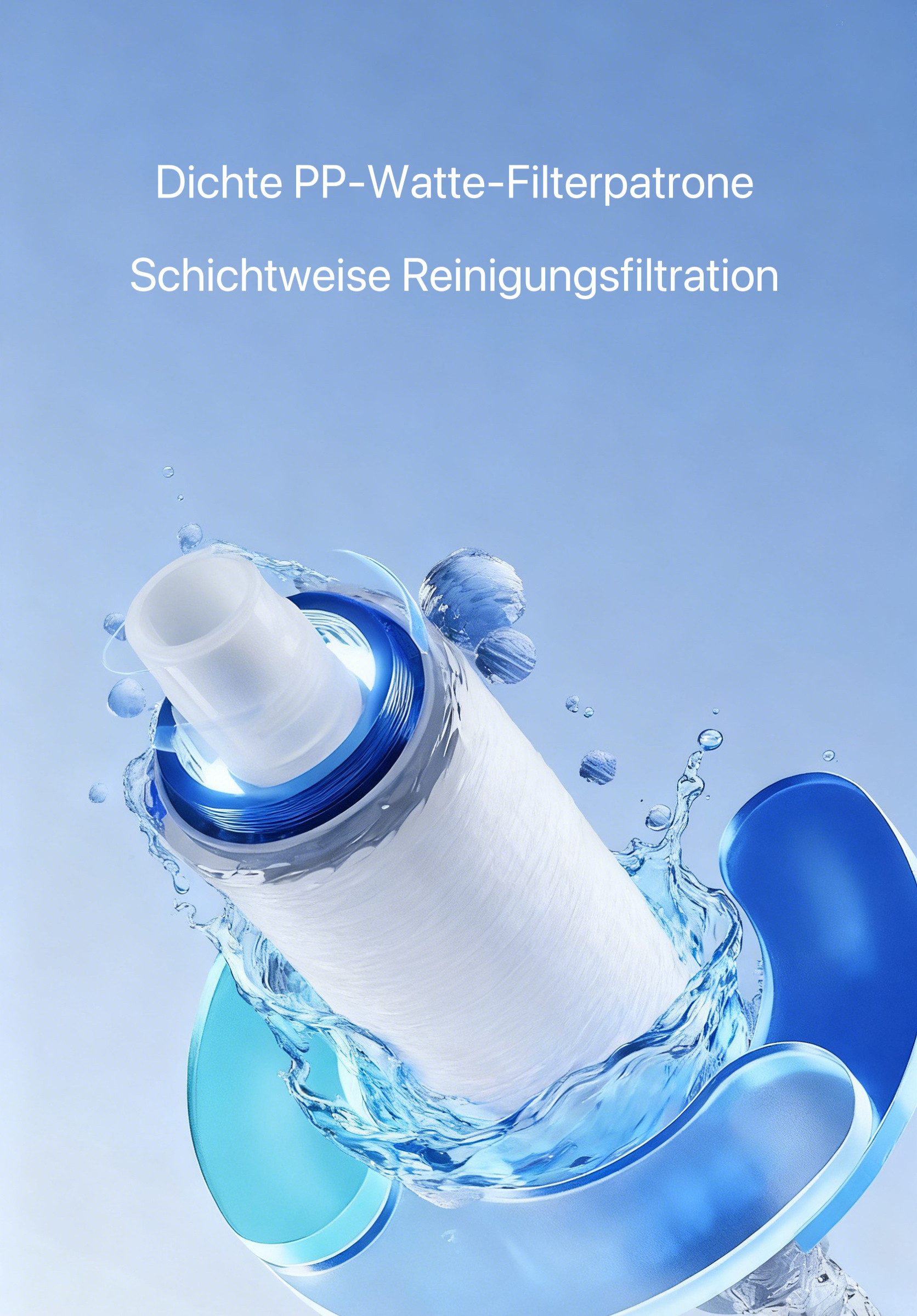 HoyoLee Handels GmbH Duschbrause Handdusche mit Einbaufilter – 4 Wasserstufen, Metall & SPA-Erlebnis