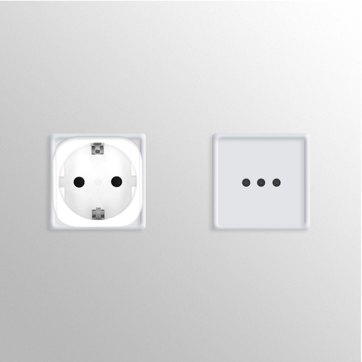 kwmobile 2x Reiseadapter Italien Typ-L - Schuko EU zu Typ L Steckdose Adapter, 6.70 cm