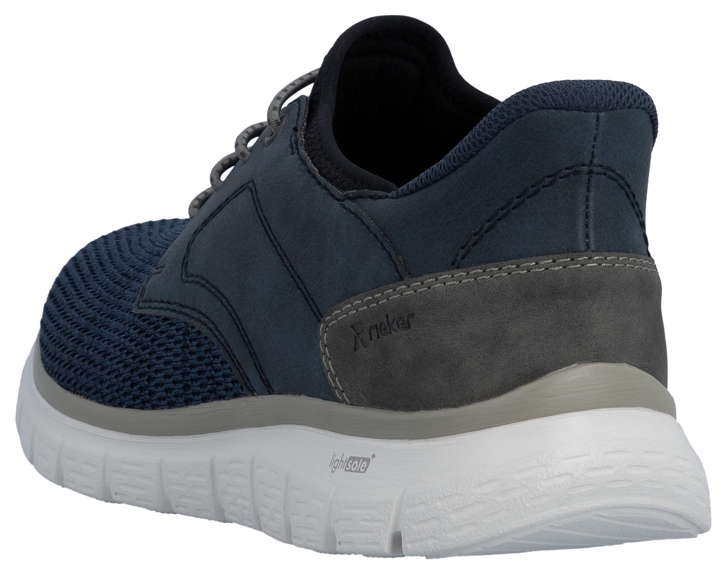 Rieker Slip-On Sneaker, Freizeitschuh, Halbschuh, Schlupfschuh, gepolsterter Fersenabschluss