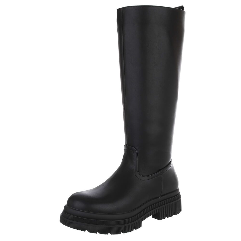 Ital-Design Modischer Damen Stiefel mit voluminösem Absatz Plateaustiefel ( günstig online kaufen