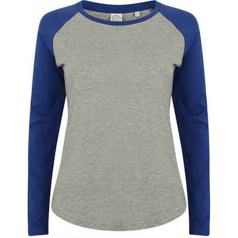 SF Women Trainingsshirt Damen Long Sleeved Baseball T-Shirt