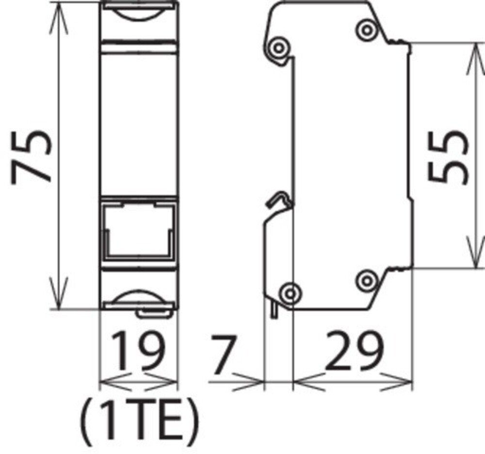 DPA DEHNpatch ÜS-Ableiter DEHN M 48 CLE RJ45B DEHN Klemmen