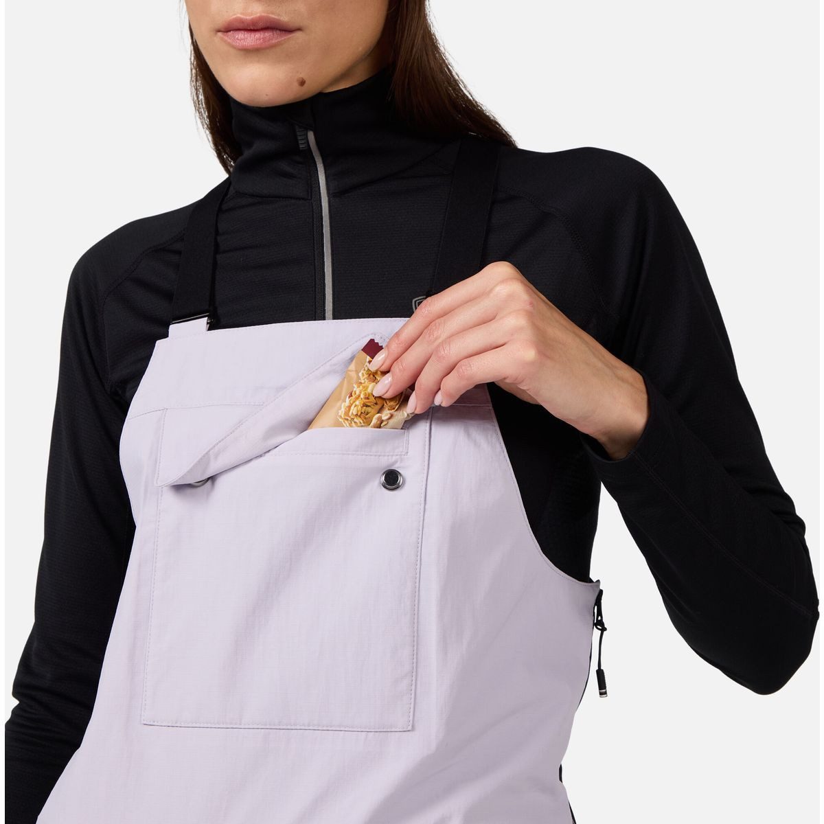 Rossignol Skihose W Outerlimits Insulated Bib Stilvolle, wasserdichte Damen-Latzhose mit recycelter Isolierung
