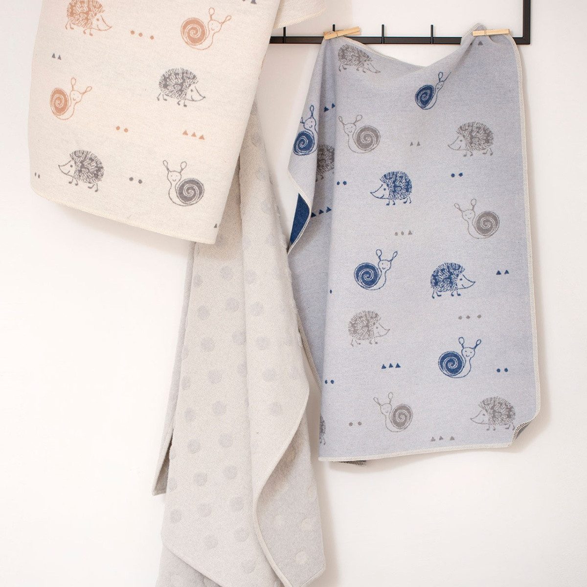 Babydecke Riga, DAVID FUSSENEGGER, nachhaltig hergestellt aus Recycling Baumwolle