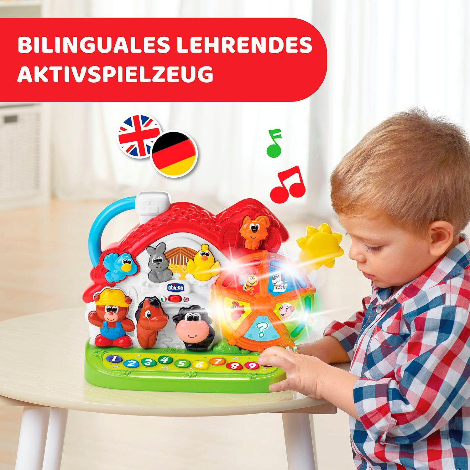 Chicco Lernspielzeug Sprechende Farm (D/GB)