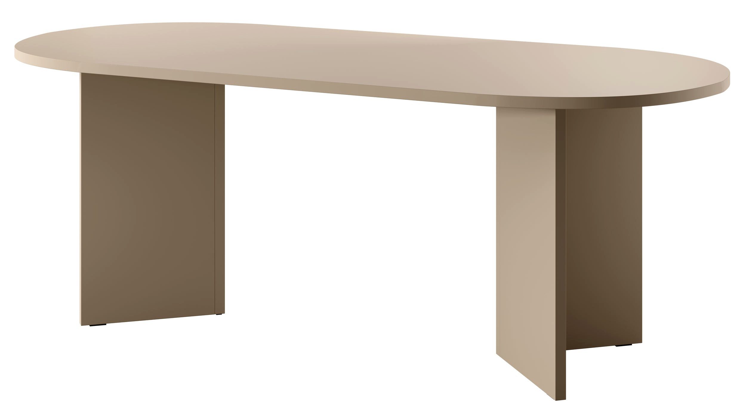 Selsey Esstisch OVO, oval, V-förmige Beine, feste Tischplatte, 204x90x75 cm