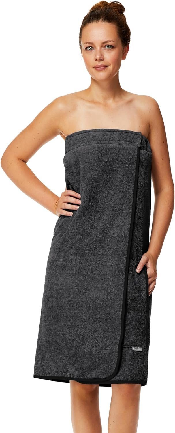 Sowel Saunatuch Saunakilt Damen, Rutschfest dank Klettverschluss, 100% Bio- günstig online kaufen