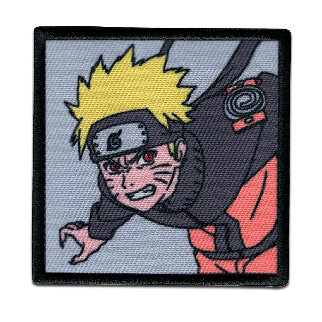 Naruto Aufnäher Bügelbild, Aufbügler, Applikationen, Patches, Flicken, zum aufbügeln, Polyester, Comercial Mercera Naruto Uzumaki Manga Anime - Größe: 6,1 x 6,1 cm