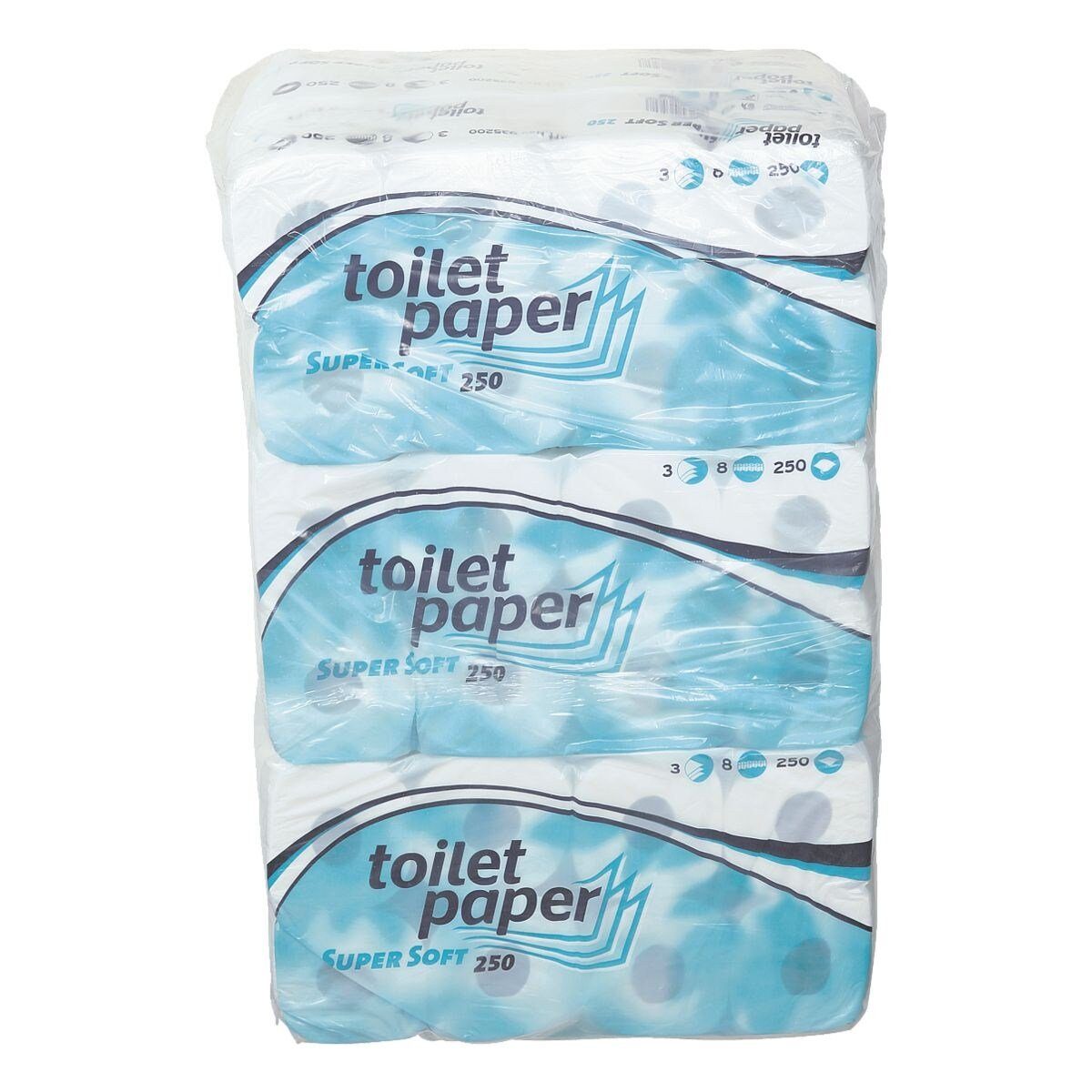 WEPA Toilettenpapier (72-St), 3-lagig, 100% Zellstoff, hochweiß, 250 Blatt/Rolle