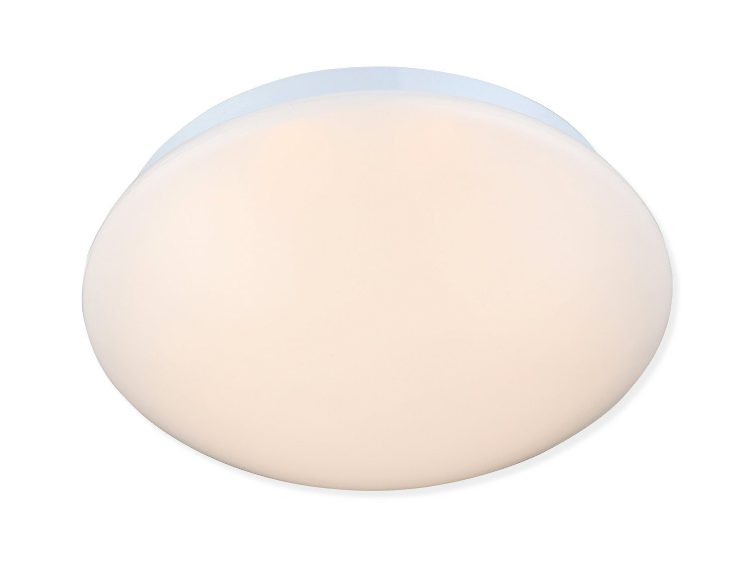 LED Deckenleuchte 23 Weiß, LED fest Opalglas, Ø MARLON, cm, Deckenlampe Warmweiß, Globo integriert,