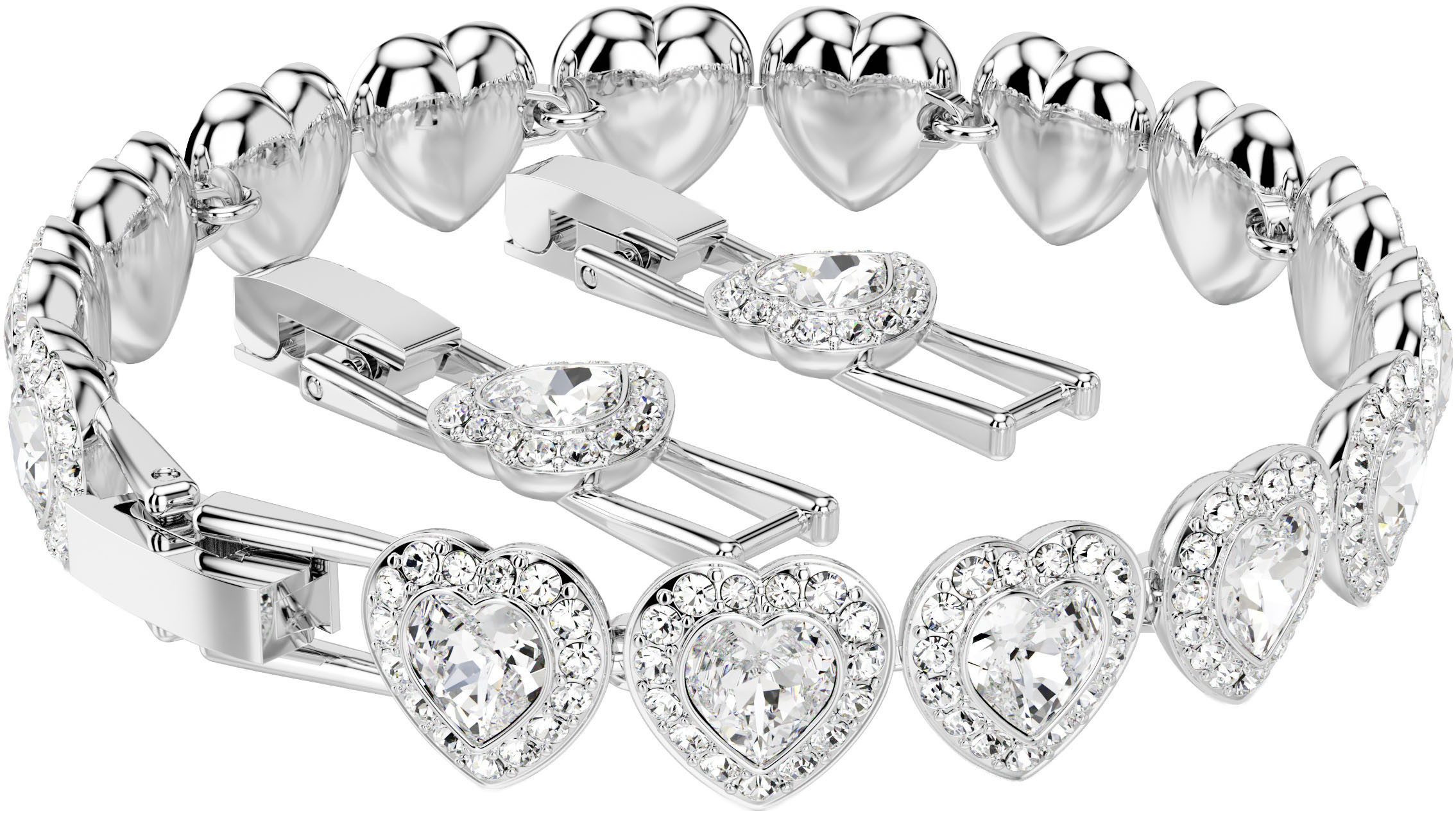 Swarovski Armband Schmuck Geschenk Ariana Grande Armkette Herz, mit Swarovski® Kristall