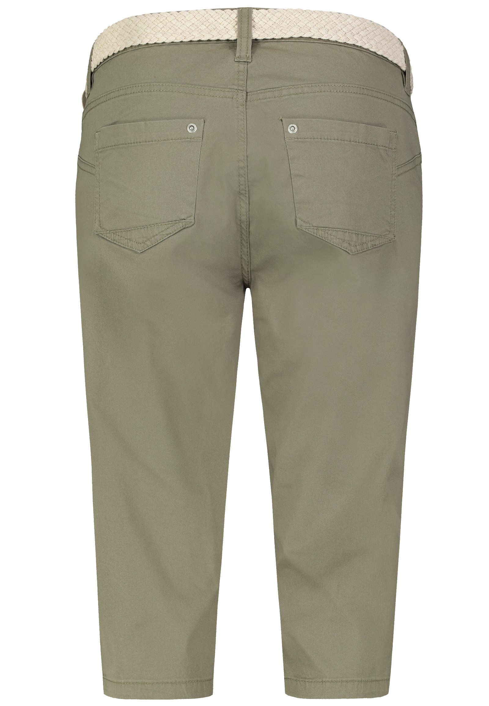 SUBLEVEL Caprihose Damen 3/4-Hose mit Flechtgürtel Baumwoll-Stretch-Hose, E günstig online kaufen