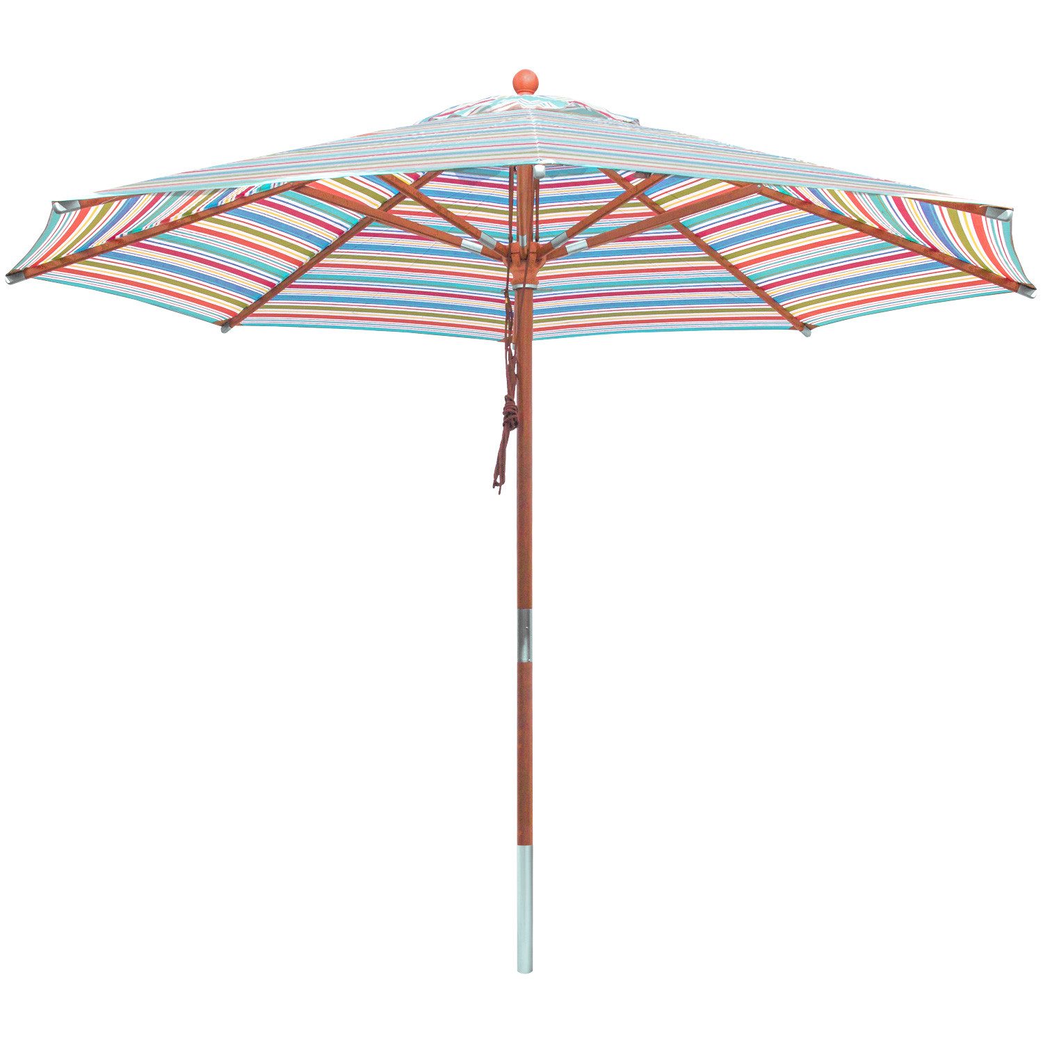 anndora-sonnenschirm Sonnenschirm 3 Meter rund Gestreift günstig online kaufen