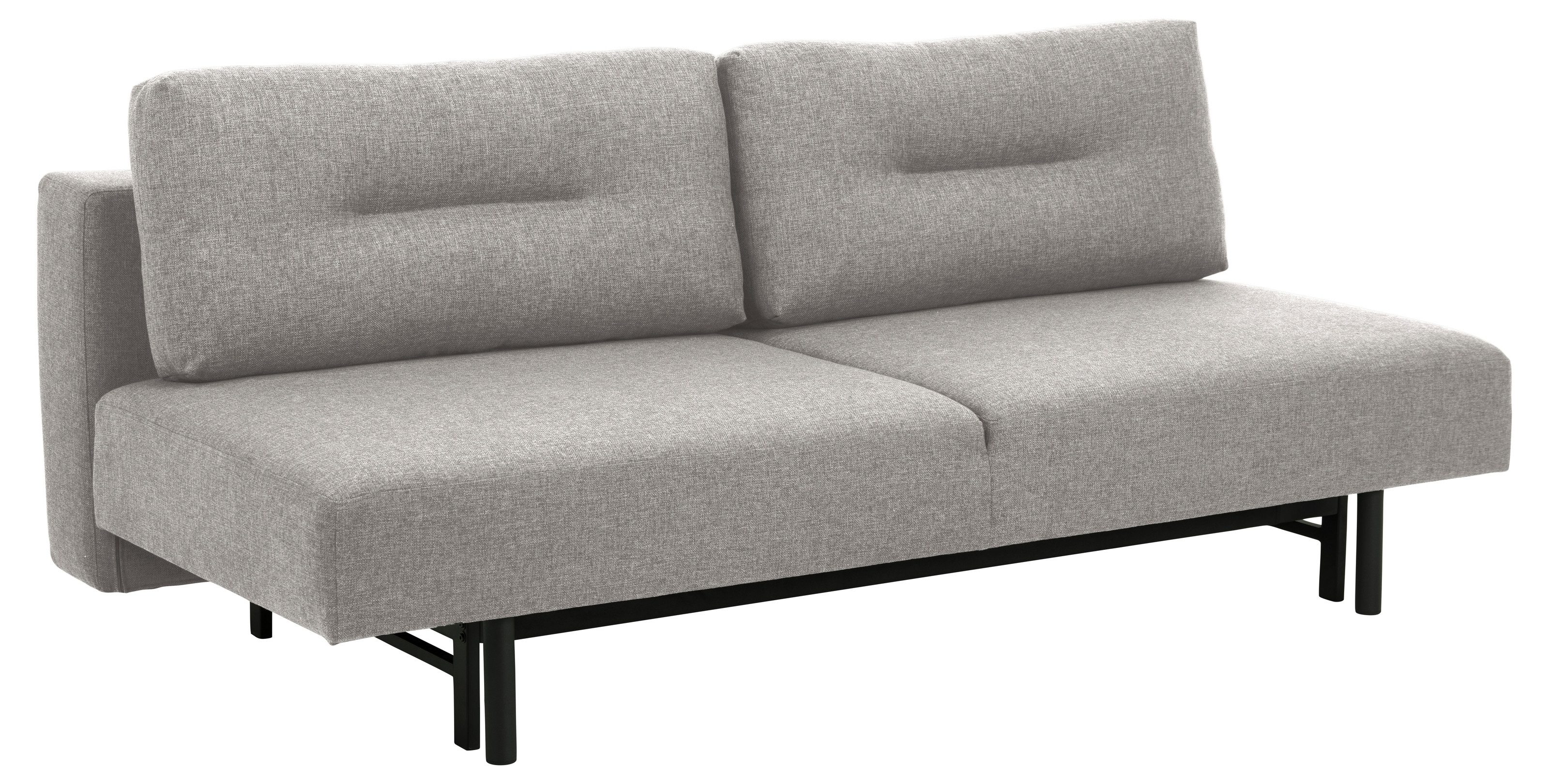 ACTONA GROUP Schlafsofa in Grau, Polyester, Stahl - 200x83x105cm (BxHxT)