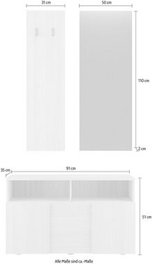 INOSIGN Garderoben-Set Dama, (3-St)