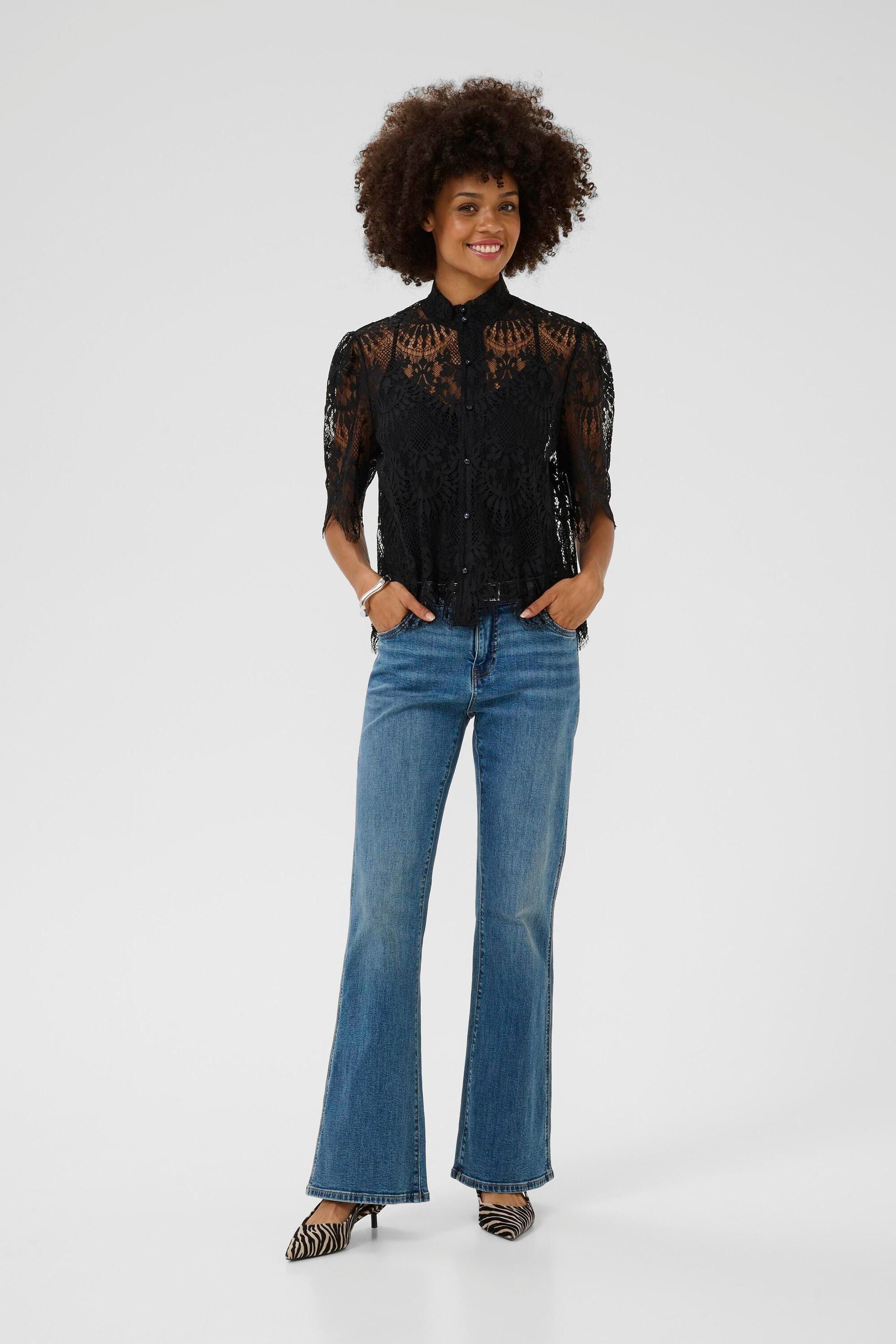 Culture Kurzarmbluse Kurzarm-Bluse CUokram günstig online kaufen