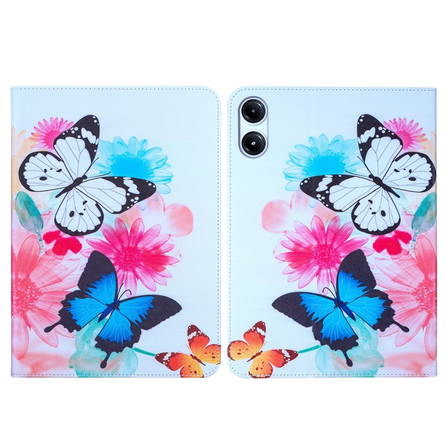 Wigento Tablet-Hülle Für Xiaomi Redmi Pad Pro 12.1 Motiv Kunst-Leder Hülle Kartenfächern, PU-Lederhülle mit integriertem Ständer und Kartenfächern