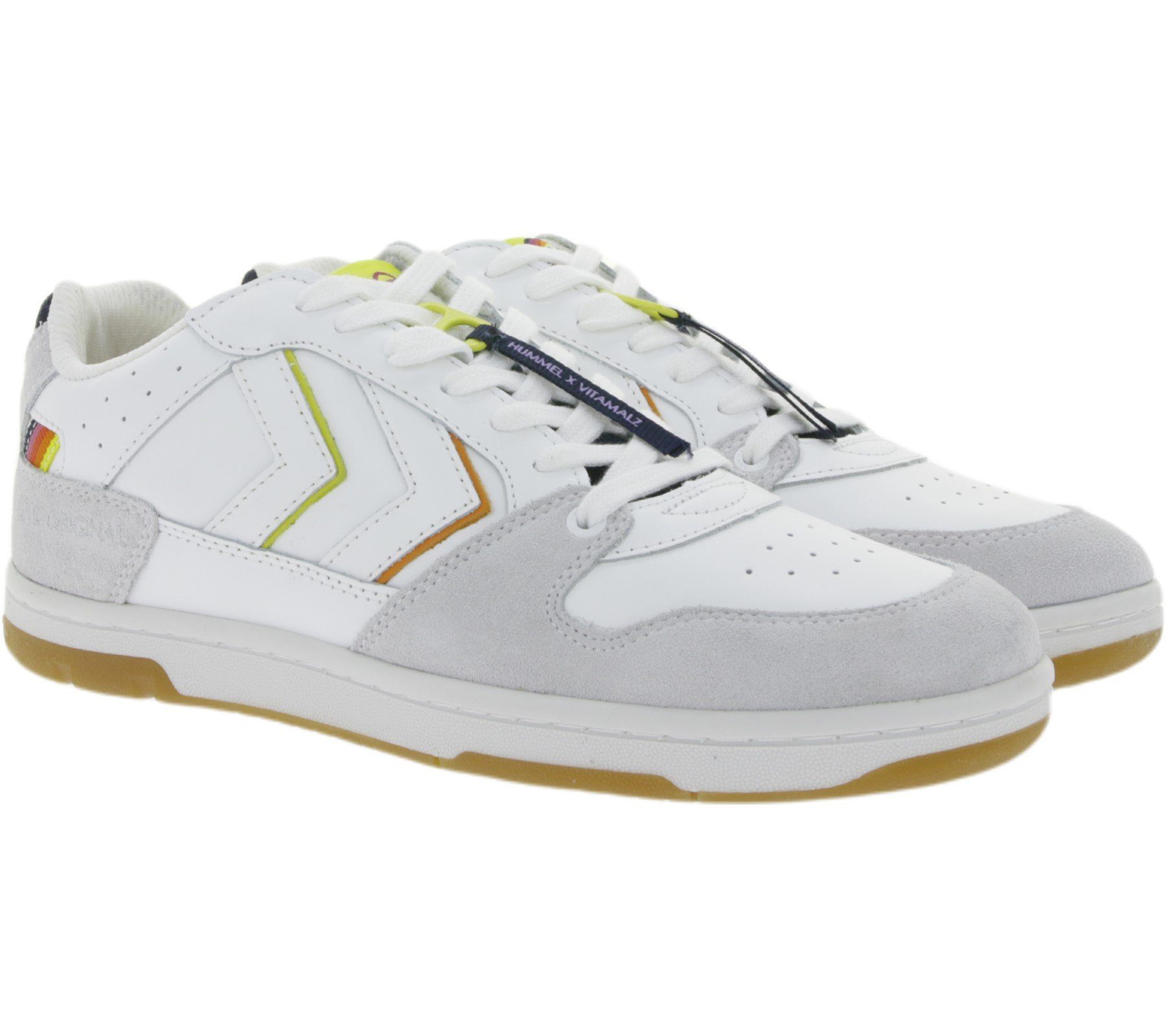 Powerplay Vitamalz x Marken-Details Beige Retro-Sneaker Sneaker Turnschuhe hummel hummel mit