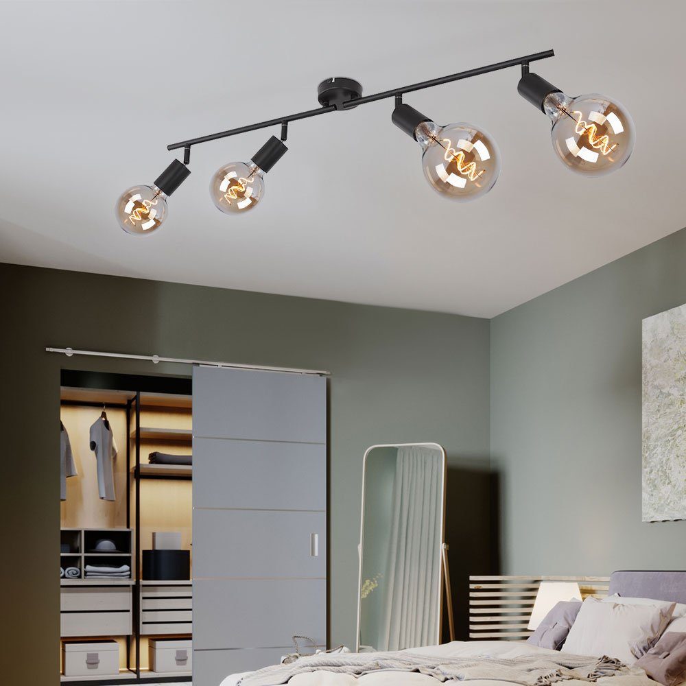 etc-shop LED 4 Leuchtmittel Wohnzimmer, Deckenlampe Deckenleuchte Deckenstrahler Deckenleuchte, inklusive, Spotlampe nicht
