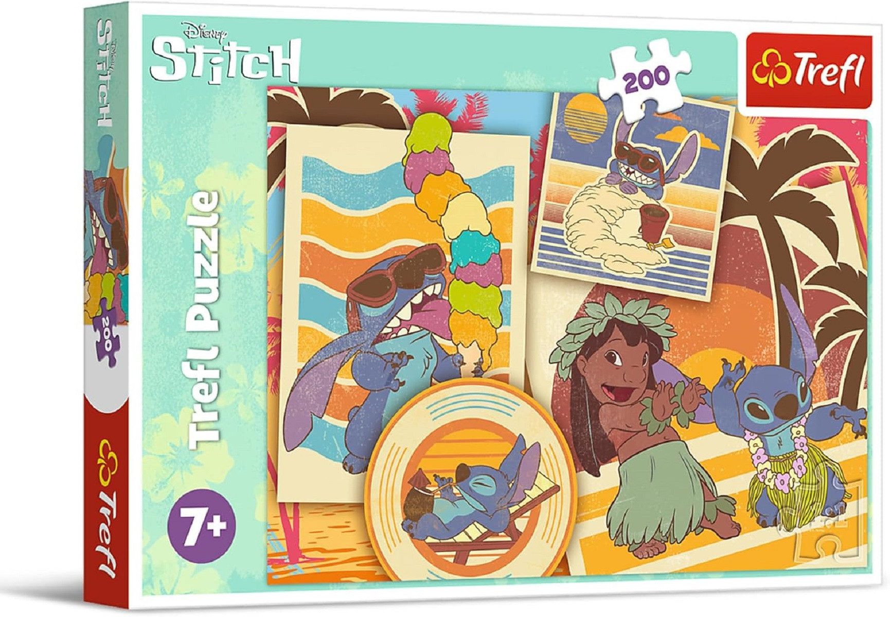 Lilo & Stitch Puzzle Lilo & Stitch Musische Welt 200 Teile Buntes Puzzle mit Helden, Puzzleteile