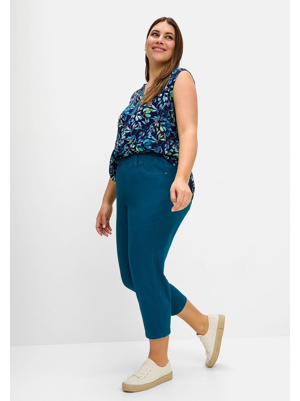 Sheego 7/8-Hose Große Größen mit Gummibund, günstig online kaufen