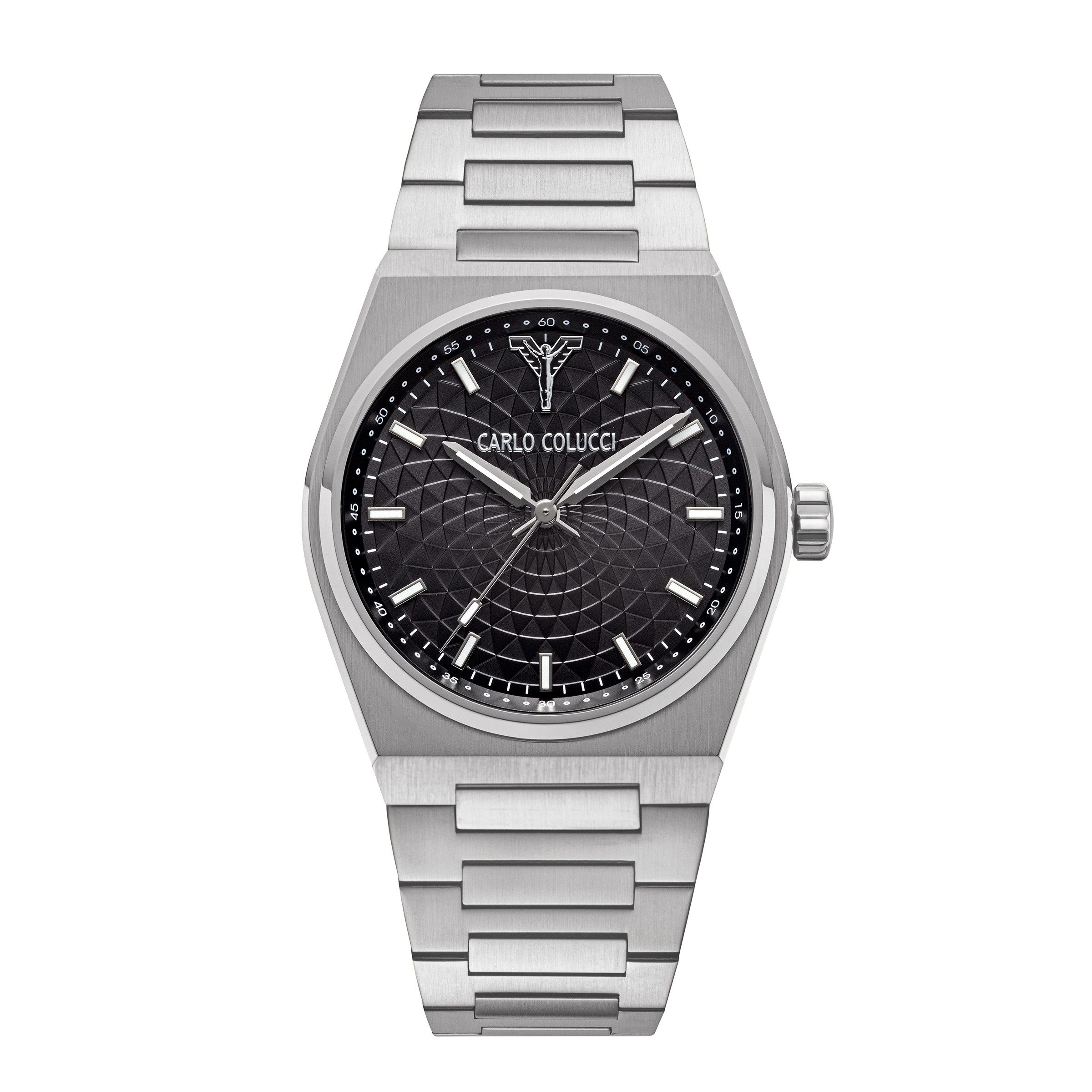CARLO COLUCCI Quarzuhr CC600-2, Armbanduhr, Herrenuhr, Edelstahlarmband, analog